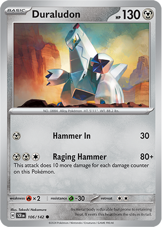 Karta Pokemon 106 142 Duraludon [Stellar Crown].JPG