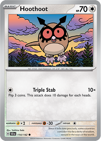Karta Pokemon 114 142 Hoothoot [Stellar Crown].JPG