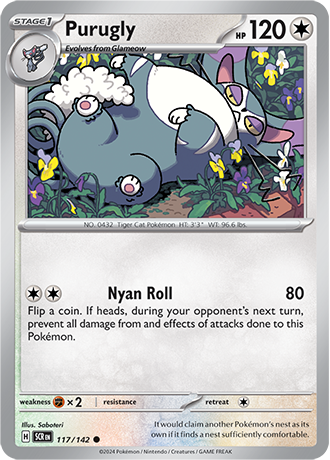 Karta Pokemon 117 142 Purugly [Stellar Crown].JPG
