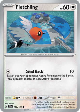 Karta Pokemon 121 142 Fletchling [Stellar Crown].JPG