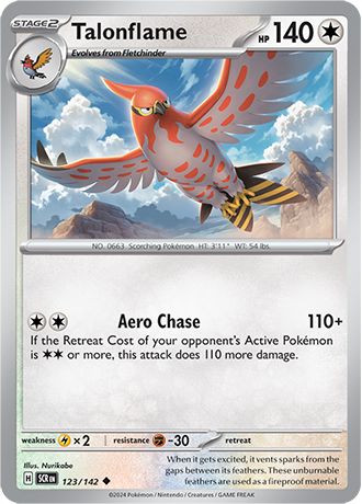 Karta Pokemon 123 142 Talonflame [Stellar Crown].JPG