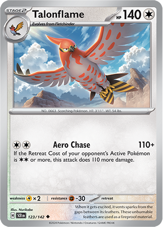 Karta Pokemon 123 142 Talonflame [Stellar Crown].JPG