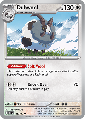 Karta Pokemon 125 142 Dubwool [Stellar Crown].JPG