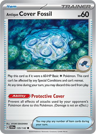 Karta Pokemon 129 142 Antique Cover Fossil [Stellar Crown].JPG
