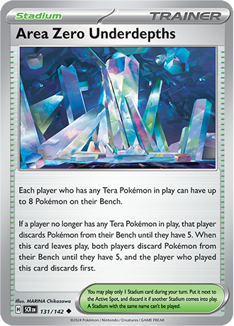 Karta Pokemon 131 142 Area Zero Underdepths [Stellar Crown].JPG