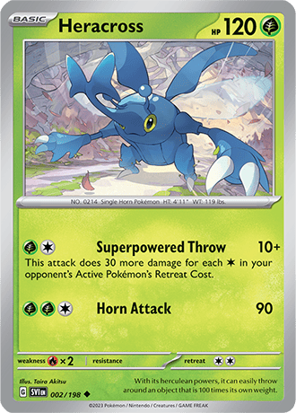 Karta Pokemon 002 198 Heracross [Scarlet &amp; Violet].JPG