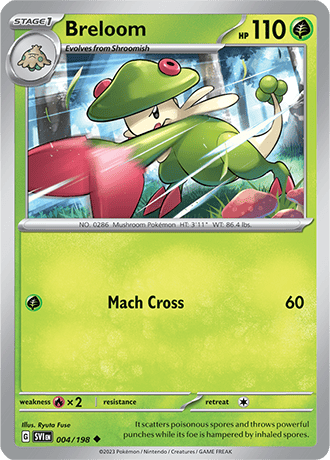 Karta Pokemon 004 198 Breloom [Scarlet &amp; Violet].JPG