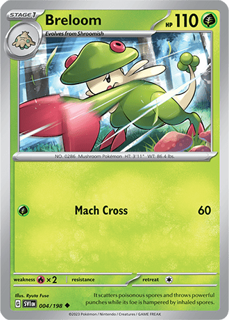 Karta Pokemon 004 198 Breloom [Scarlet &amp; Violet].JPG