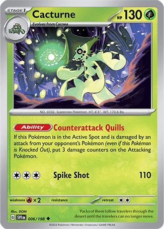 Karta Pokemon 006 198 Cacturne [Scarlet &amp; Violet].JPG