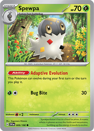 Karta Pokemon 009 198 Spewpa [Scarlet &amp; Violet].JPG