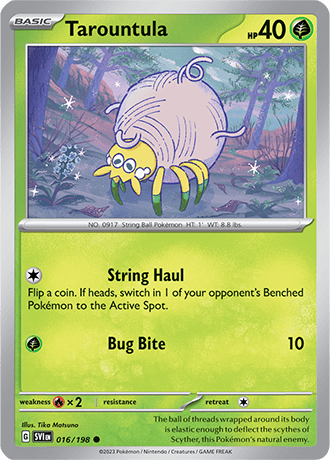 Karta Pokemon 016 198 Tarountula [Scarlet &amp; Violet].JPG