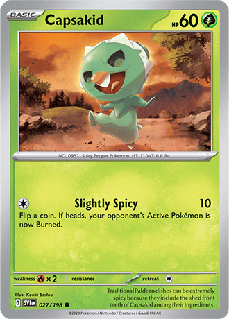 Karta Pokemon 027 198 Capsakid [Scarlet &amp; Violet].JPG
