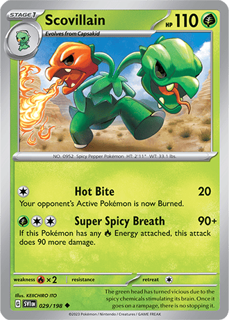 Karta Pokemon 029 198 Scovillain [Scarlet &amp; Violet].JPG