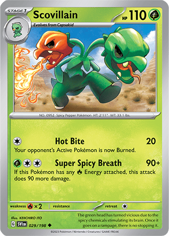 Karta Pokemon 029 198 Scovillain [Scarlet &amp; Violet].JPG