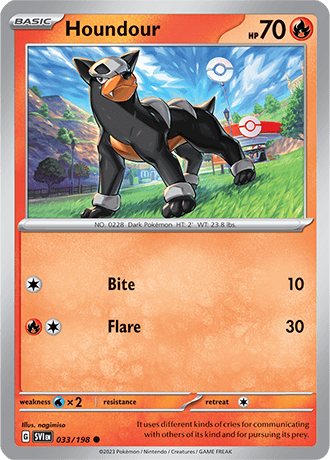 Karta Pokemon 033 198 Houndour [Scarlet &amp; Violet].JPG