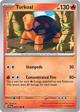 Karta Pokemon 035 198 Torkoal [Scarlet &amp; Violet].JPG