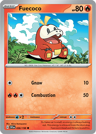 Karta Pokemon 036 198 Fuecoco [Scarlet &amp; Violet].JPG