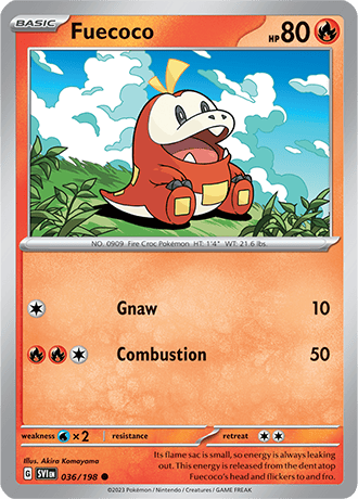 Karta Pokemon 036 198 Fuecoco [Scarlet &amp; Violet].JPG