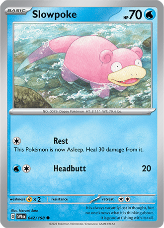 Karta Pokemon 042 198 Slowpoke [Scarlet &amp; Violet].JPG