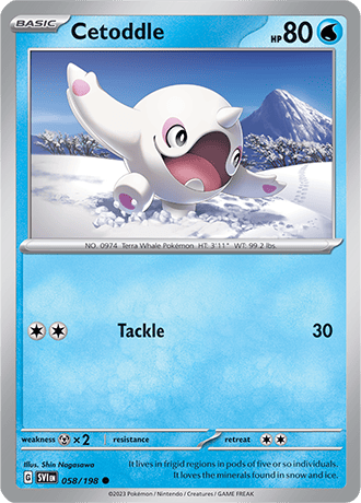 Karta Pokemon 058 198 Cetoddle [Scarlet &amp; Violet].JPG