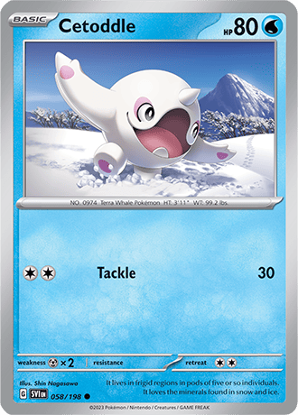 Karta Pokemon 058 198 Cetoddle [Scarlet &amp; Violet].JPG