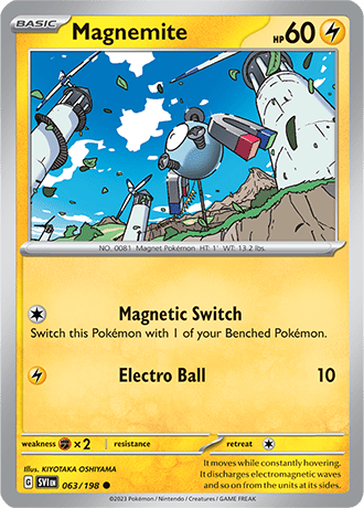 Karta Pokemon 063 198 Magnemite [Scarlet &amp; Violet].JPG
