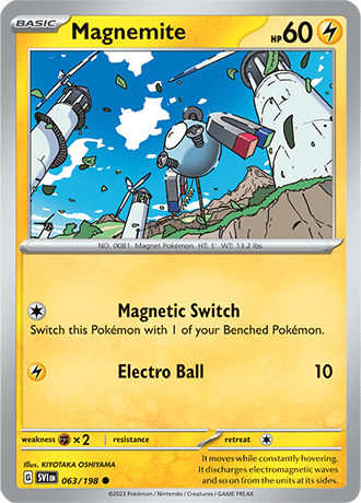 Karta Pokemon 063 198 Magnemite [Scarlet &amp; Violet].JPG