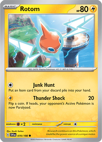 Karta Pokemon 070 198 Rotom [Scarlet &amp; Violet].JPG