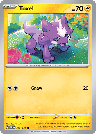 Karta Pokemon 071 198 Toxel [Scarlet &amp; Violet].JPG