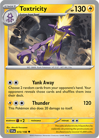 Karta Pokemon 072 198 Toxtricity [Scarlet &amp; Violet].JPG