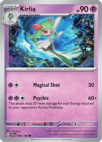 Karta Pokemon 085 198 Kirlia [Scarlet &amp; Violet].JPG