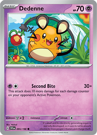 Karta Pokemon 095 198 Dedenne [Scarlet &amp; Violet].JPG