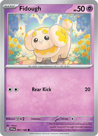 Karta Pokemon 097 198 Fidough [Scarlet &amp; Violet].JPG