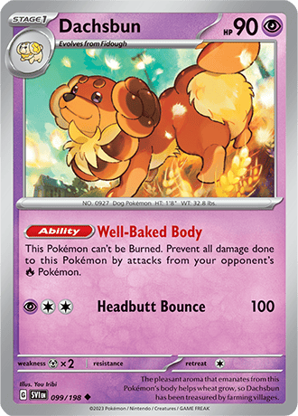 Karta Pokemon 099 198 Dachsbun [Scarlet &amp; Violet].JPG