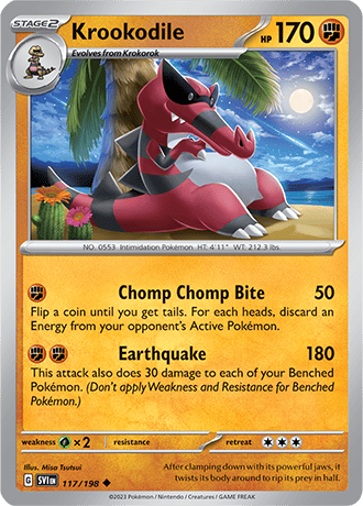 Karta Pokemon 117 198 Krookodile [Scarlet &amp; Violet].JPG