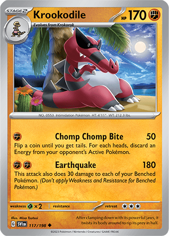 Karta Pokemon 117 198 Krookodile [Scarlet &amp; Violet].JPG