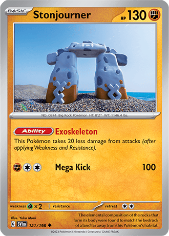 Karta Pokemon 121 198 Stonjourner [Scarlet &amp; Violet].JPG