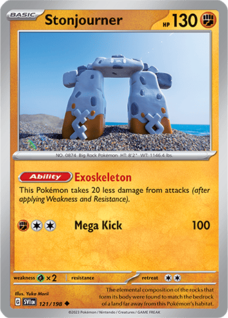 Karta Pokemon 121 198 Stonjourner [Scarlet &amp; Violet].JPG