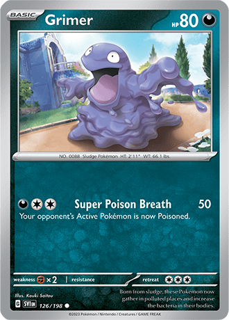 Karta Pokemon 126 198 Grimer [Scarlet &amp; Violet].JPG