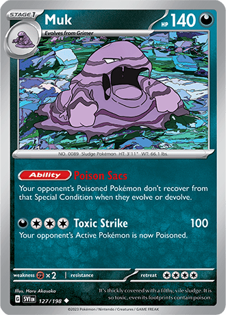 Karta Pokemon 127 198 Muk [Scarlet &amp; Violet].JPG