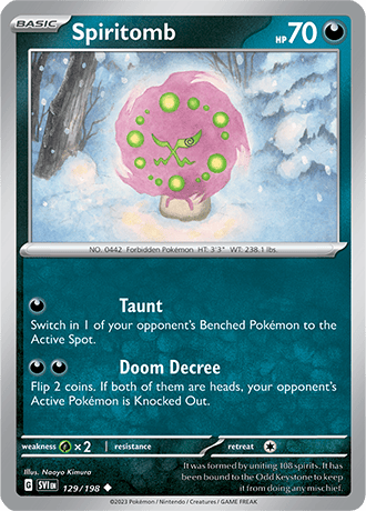 Karta Pokemon 129 198 Spiritomb [Scarlet &amp; Violet].JPG