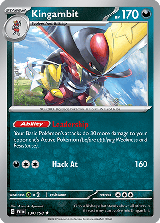 Karta Pokemon 134 198 Kingambit [Scarlet &amp; Violet].JPG