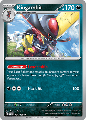 Karta Pokemon 134 198 Kingambit [Scarlet &amp; Violet].JPG