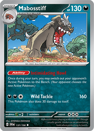 Karta Pokemon 137 198 Mabosstiff [Scarlet &amp; Violet].JPG