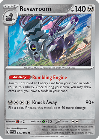 Karta Pokemon 142 198 Revavroom [Scarlet &amp; Violet].JPG