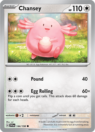 Karta Pokemon 144 198 Chansey [Scarlet &amp; Violet].JPG