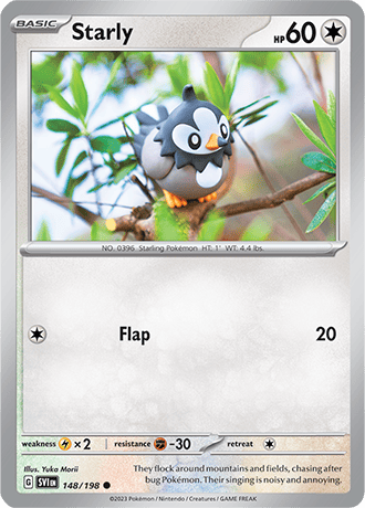 Karta Pokemon 148 198 Starly [Scarlet &amp; Violet].JPG