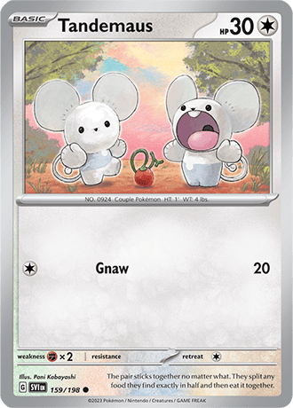 Karta Pokemon 159 198 Tandemaus [Scarlet &amp; Violet].JPG