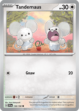 Karta Pokemon 159 198 Tandemaus [Scarlet &amp; Violet].JPG