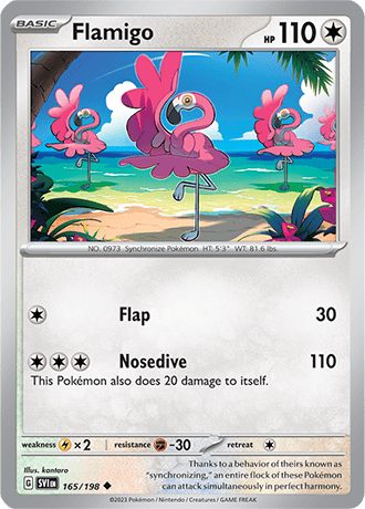Karta Pokemon 165 198 Flamigo [Scarlet &amp; Violet].JPG